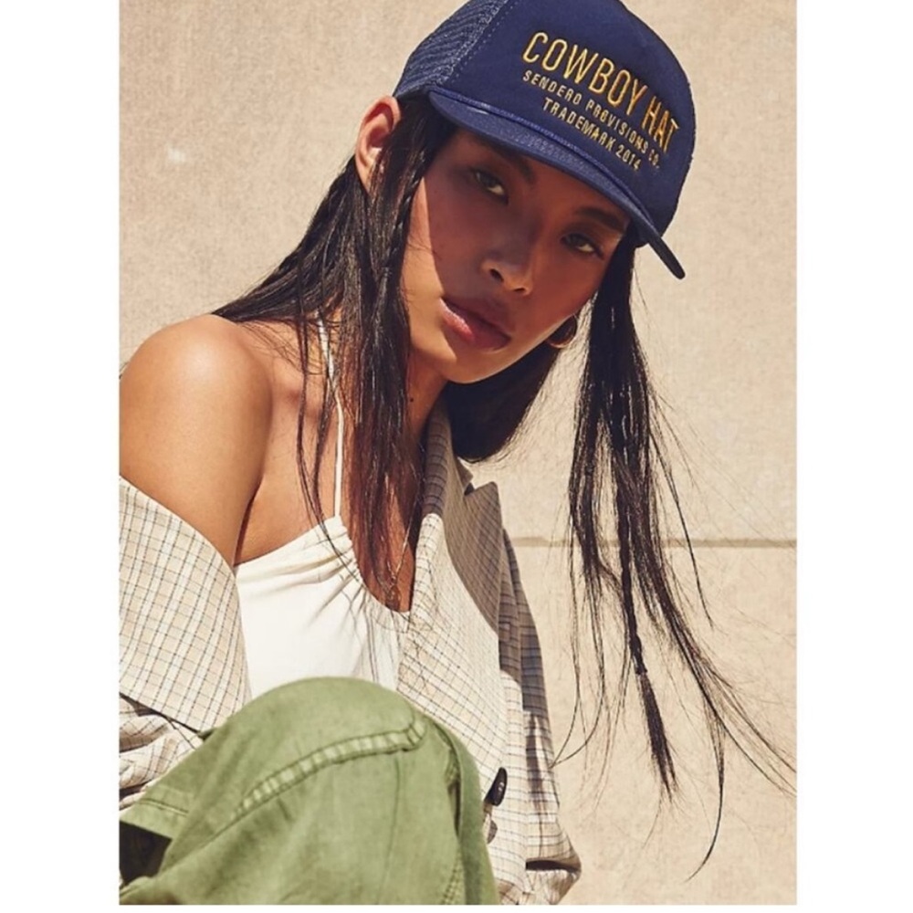 Free People Sendero “Cowboy Hat” Trucker Hat